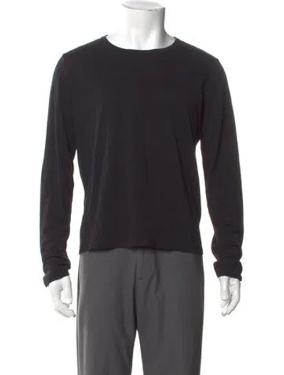 Pre-owned The Row Crew Neck Long Sleeve T-shirt In Black