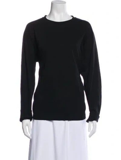 Pre-owned The Row Crew Neck Long Sleeve T-shirt In Black