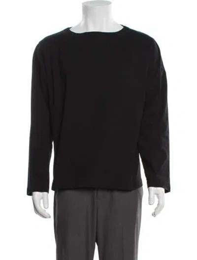 Pre-owned The Row Crew Neck Long Sleeve T-shirt In Black
