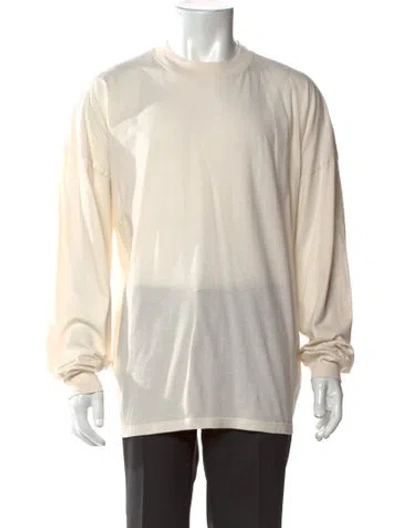 Pre-owned The Row Crew Neck Long Sleeve T-shirt In Neutral