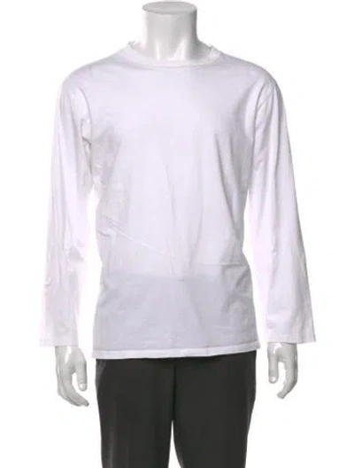 Pre-owned The Row Crew Neck Long Sleeve T-shirt In White