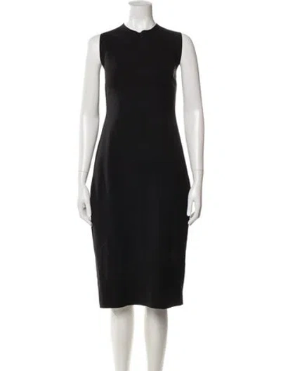 Pre-owned The Row Crew Neck Midi Length Dress In Blue