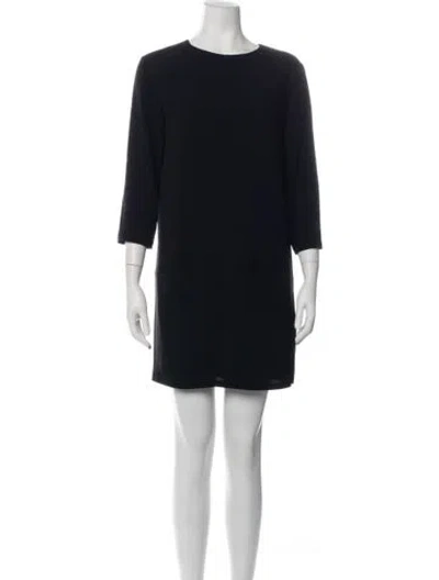 Pre-owned The Row Crew Neck Mini Dress In Blue