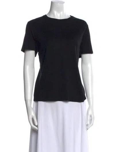 Pre-owned The Row Crew Neck Short Sleeve T-shirt In Black