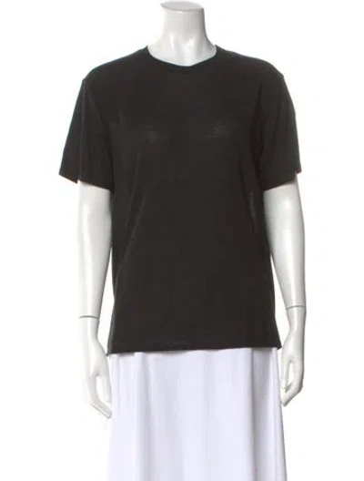 Pre-owned The Row Crew Neck Short Sleeve T-shirt In Black