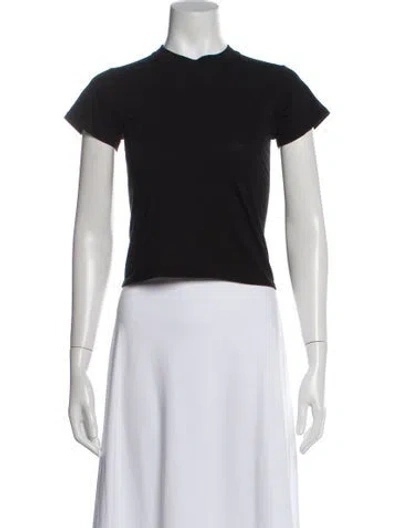 Pre-owned The Row Crew Neck Short Sleeve T-shirt In Black