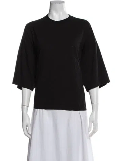 Pre-owned The Row Crew Neck Short Sleeve T-shirt In Black