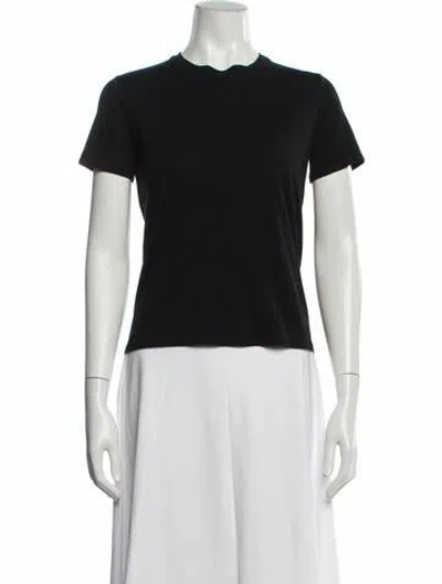 Pre-owned The Row Crew Neck Short Sleeve T-shirt In Black