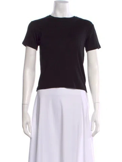 Pre-owned The Row Crew Neck Short Sleeve T-shirt In Black