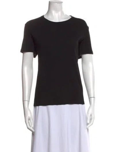 Pre-owned The Row Crew Neck Short Sleeve T-shirt In Black