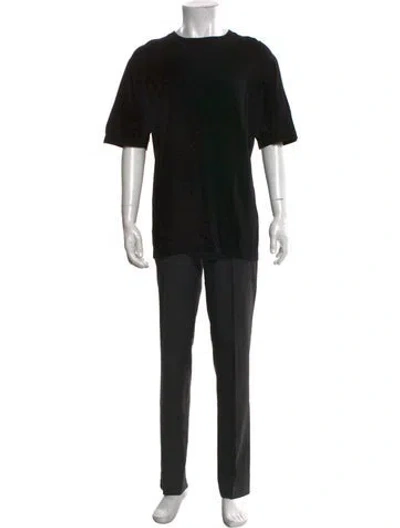 Pre-owned The Row Crew Neck Short Sleeve T-shirt In Black