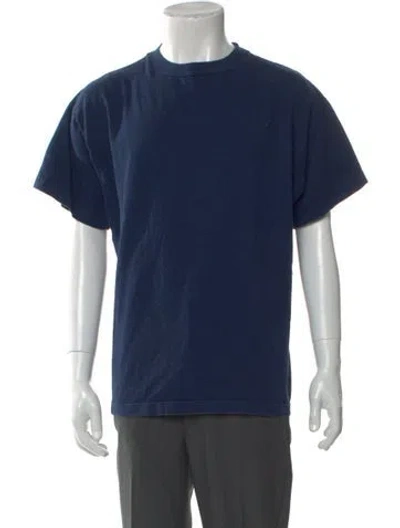 Pre-owned The Row Crew Neck Short Sleeve T-shirt In Blue