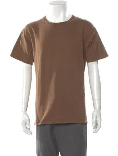 Pre-owned The Row Crew Neck Short Sleeve T-shirt In Brown