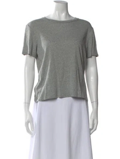Pre-owned The Row Crew Neck Short Sleeve T-shirt In Gray
