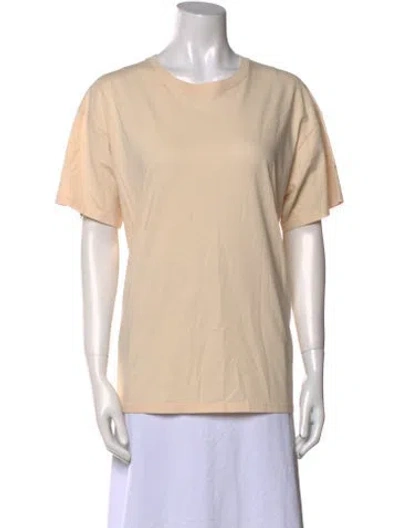 Pre-owned The Row Crew Neck Short Sleeve T-shirt In Neutral