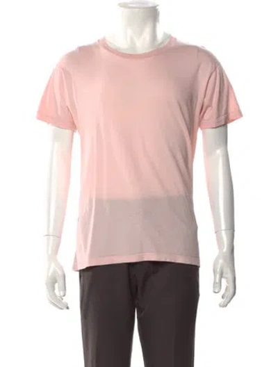 Pre-owned The Row Crew Neck Short Sleeve T-shirt In Pink