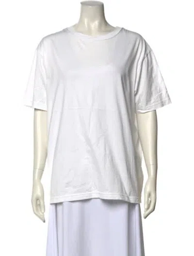 Pre-owned The Row Crew Neck Short Sleeve T-shirt In White