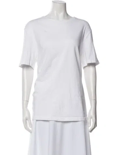 Pre-owned The Row Crew Neck Short Sleeve T-shirt In White