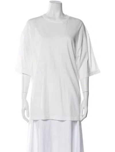 Pre-owned The Row Crew Neck Short Sleeve T-shirt In White