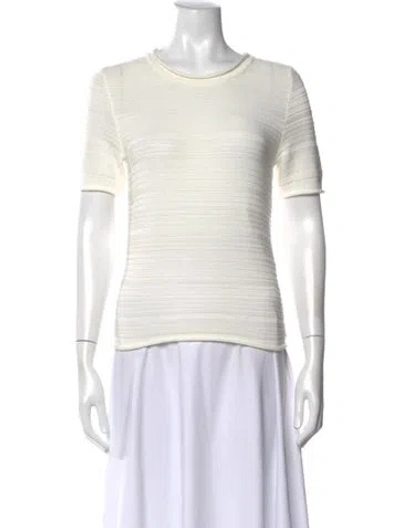 Pre-owned The Row Crew Neck Short Sleeve T-shirt In White