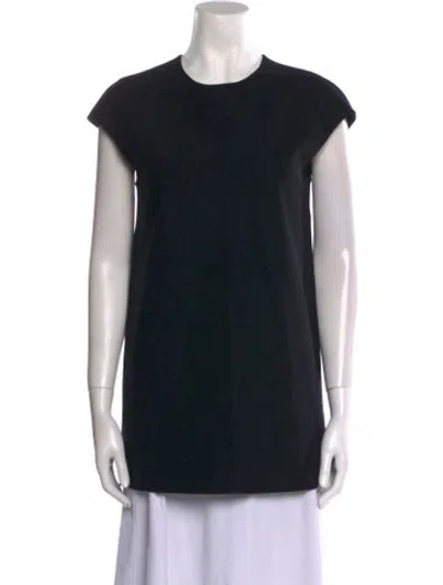 Pre-owned The Row Crew Neck Short Sleeve Tunic In Black