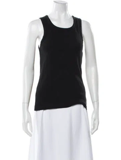 Pre-owned The Row Crew Neck Sleeveless Top In Black
