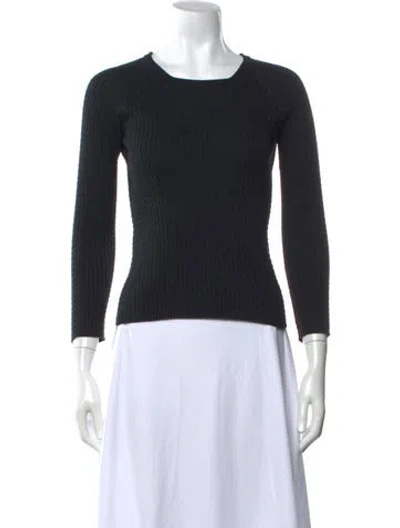 Pre-owned The Row Crew Neck Sweater In Black