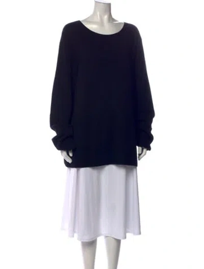 Pre-owned The Row Crew Neck Sweater In Black