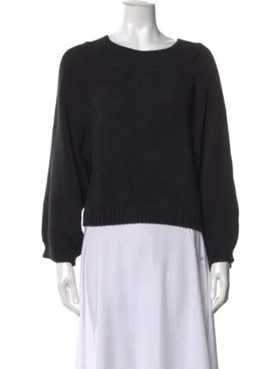 Pre-owned The Row Crew Neck Sweater In Black