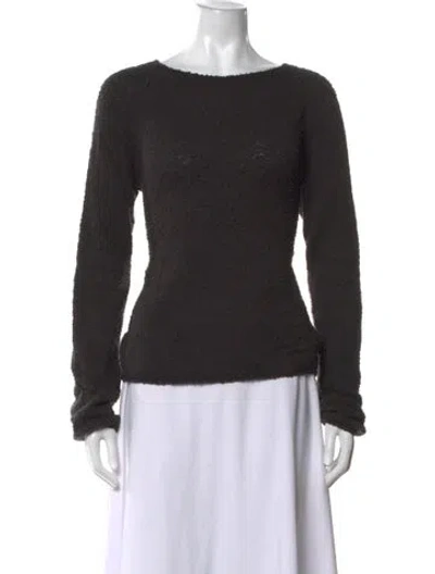 Pre-owned The Row Crew Neck Sweater In Black