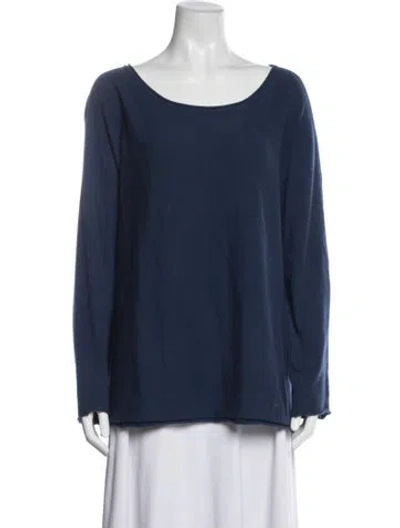 Pre-owned The Row Crew Neck Sweater In Blue