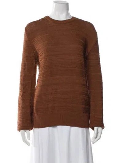 Pre-owned The Row Crew Neck Sweater In Brown