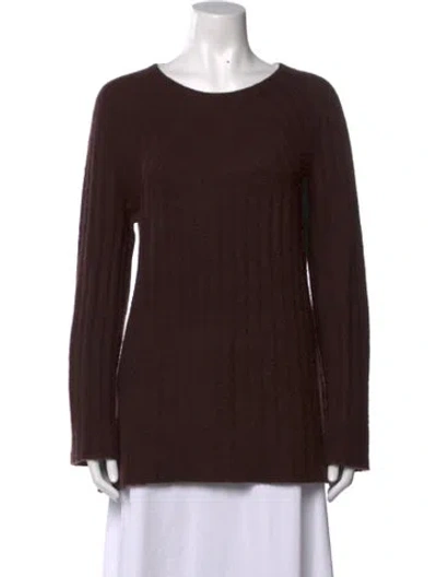 Pre-owned The Row Crew Neck Sweater In Brown