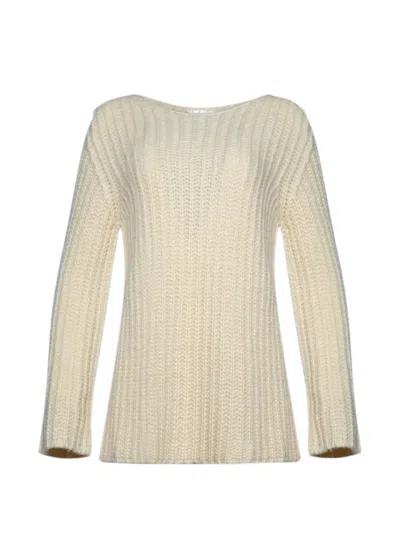 The Row Crew-neck Sweater In Neutral