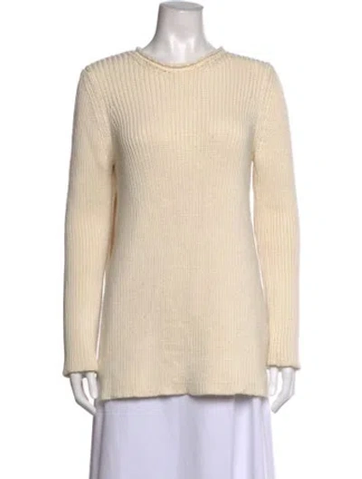 Pre-owned The Row Crew Neck Sweater In Neutrals