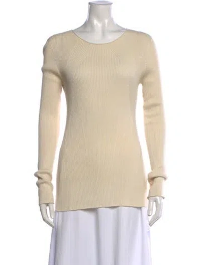 Pre-owned The Row Crew Neck Sweater In Neutrals