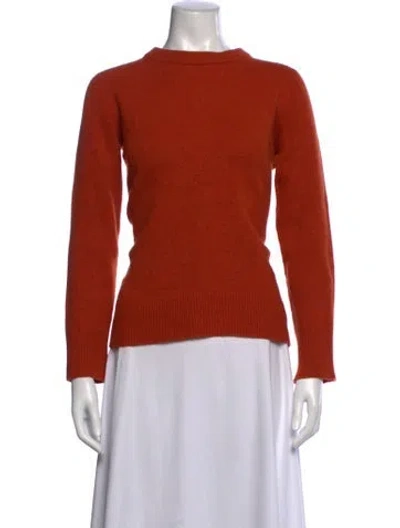 Pre-owned The Row Crew Neck Sweater In Orange