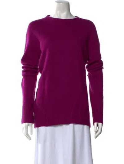 Pre-owned The Row Crew Neck Sweater In Purple