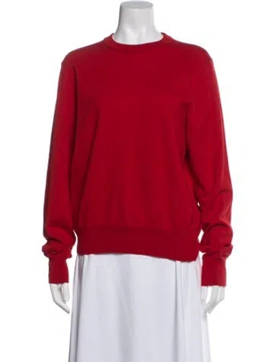 Pre-owned The Row Crew Neck Sweater In Red