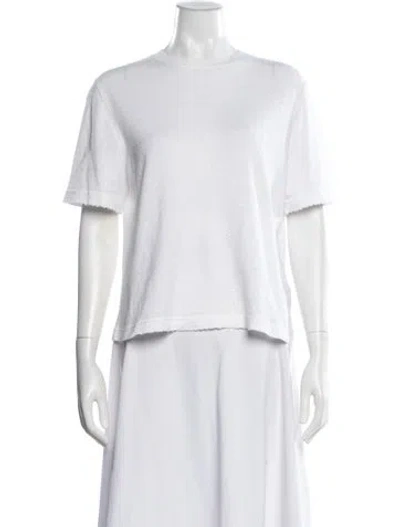 Pre-owned The Row Crew Neck Sweater In White