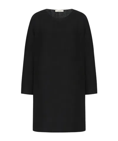 The Row Crew Neck Top In Black