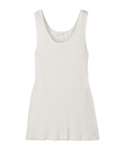The Row Katara Ribbed-knit Tank In Gray