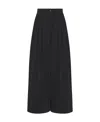 The Row Criselle Double Pleated Jeans In Black