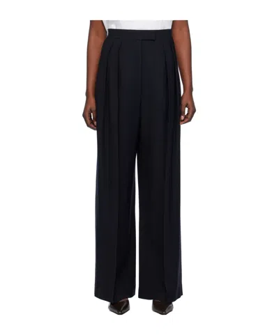 The Row Crissi Wide-legged Casual Pants In Black