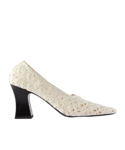 The Row Crocheted Organic Cotton-blend Pumps In Multi