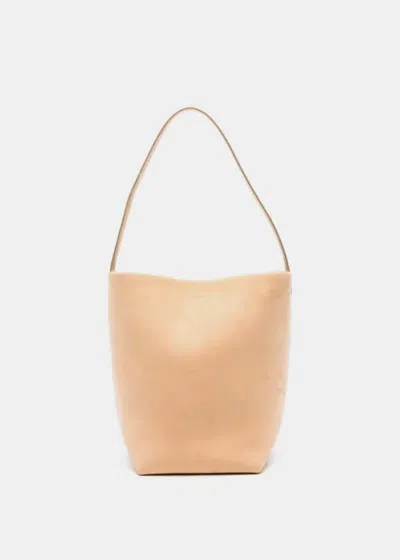 The Row Medium N/s Park Suede Tote Bag In Croissant