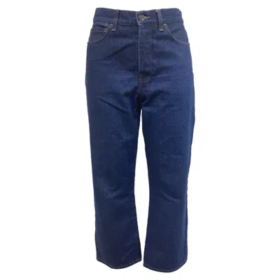 The Row Cropped Jeans In Blue Cotton