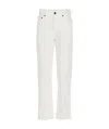 The Row Christie High-rise Straight-leg Jeans In White