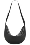 The Row Crossbody Crescent Bag In Black
