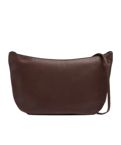 The Row Crossbody Silk Leather Bag In Red